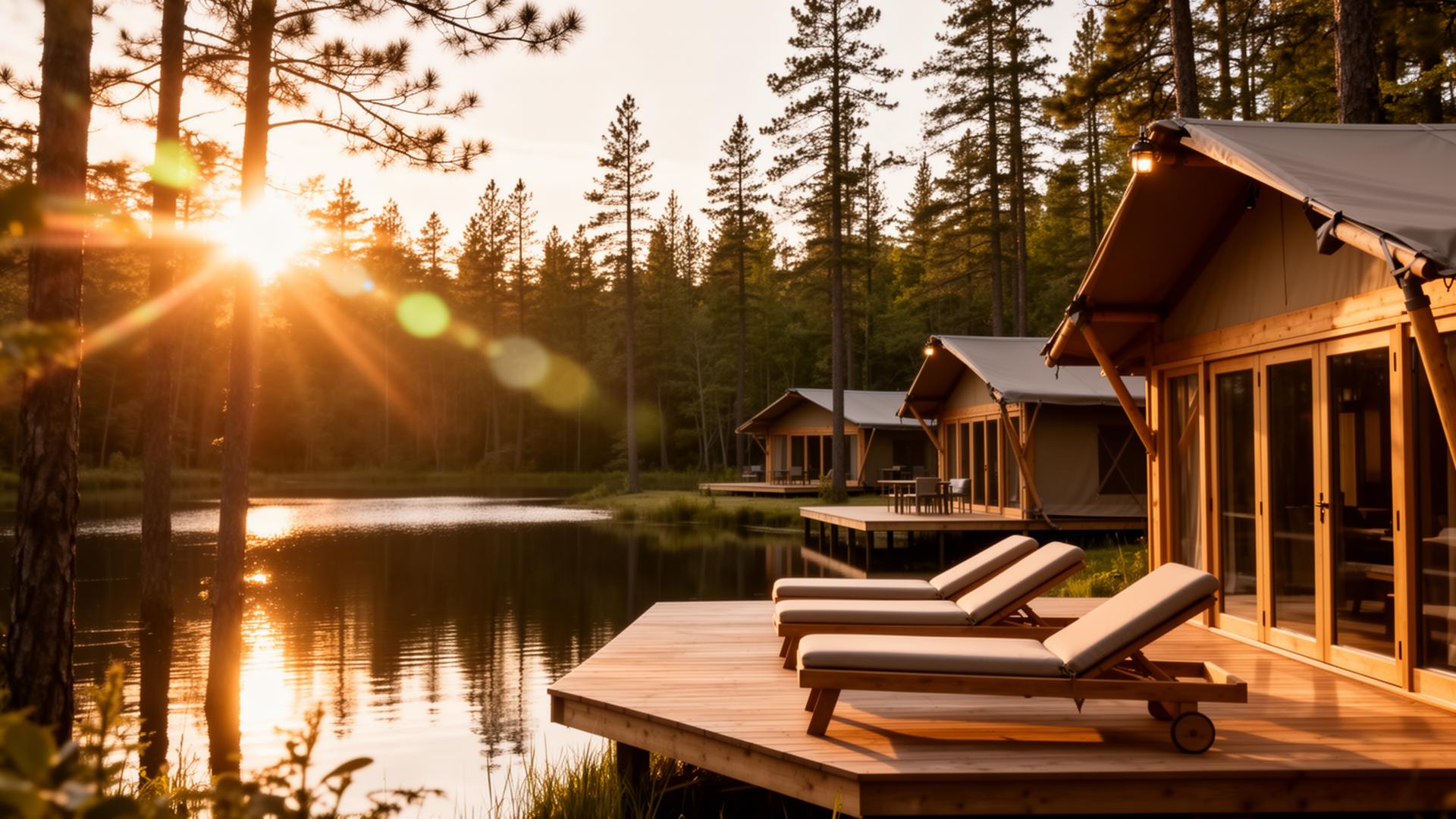 Camping Resort - lodges au bord du lac